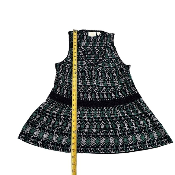 ANTHROPOLOGIE Maeve Cammie Embroidered Eyelet Peplum Tank Top Size Medium - Picture 11 of 17